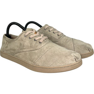 TOMS Men Casual Lace Up Sneaker Khaki Tan Putty Size 9.5